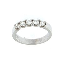 Anello Soranzo Gioielli Donna Fedina/Riviera in Oro bianco Diamante 0.51 Ct DZ10366295 - DZ10366295
